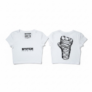 Stitch Premium White Crop Top